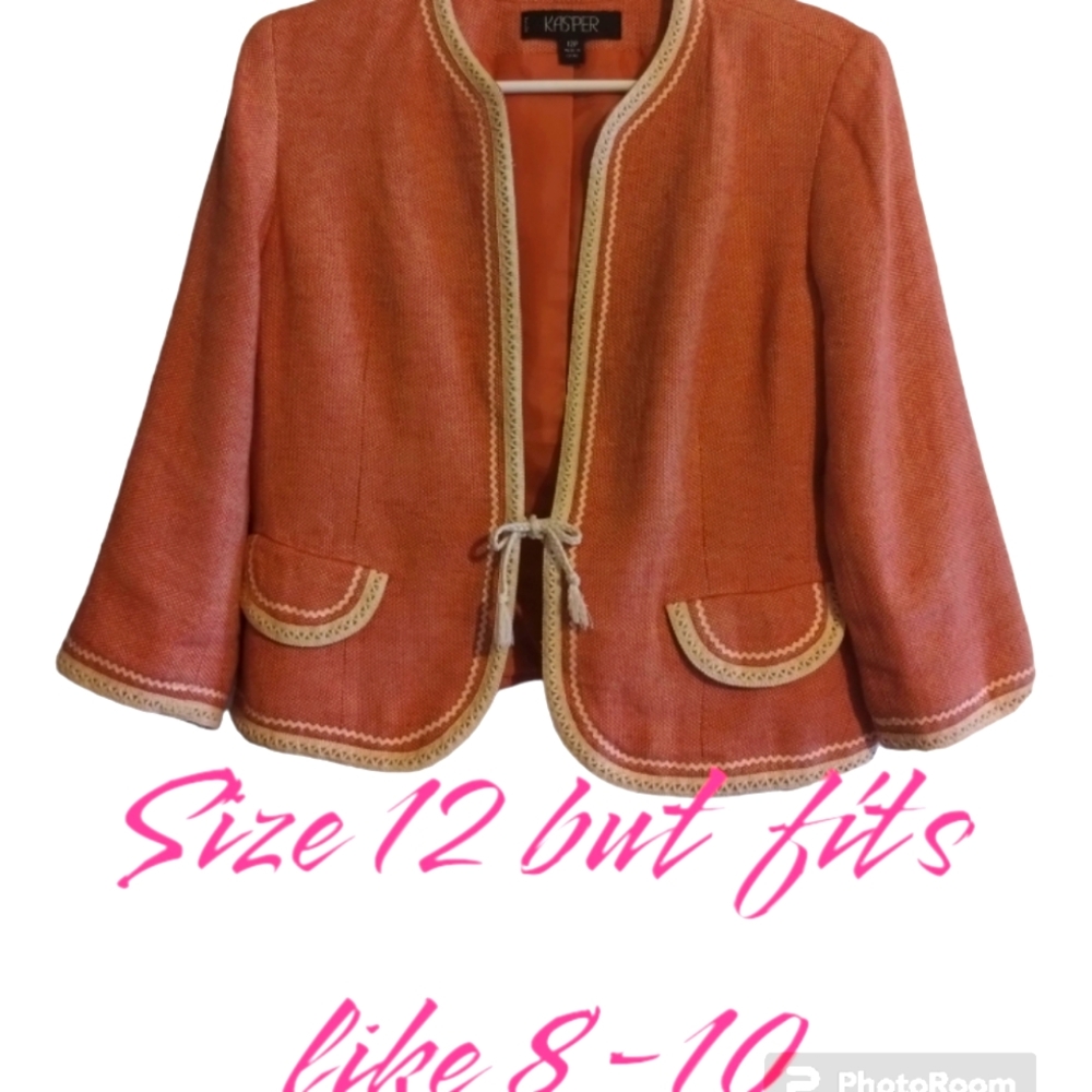 Ladies Coral colored jacket
